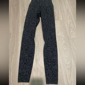 lululemon athletica Black Tonal Leopard Print Leggings